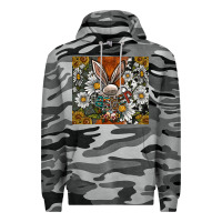 Slate Camo bunny Easter Premium Hoodie - CowhideDigitalArt