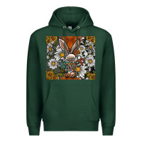 Sports Green bunny Easter Premium Hoodie - CowhideDigitalArt