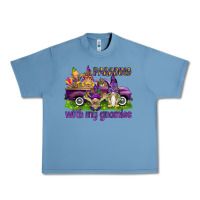 Pebble Blue Parading with my gnomies Urban Heavy Tee - HowdyJamesFarm