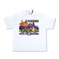 White Parading with my gnomies Urban Heavy Tee - HowdyJamesFarm
