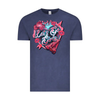 Vintage Denim Let's go girls pink Valentine's Day Vintage Tee - HowdyJamesFarm