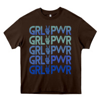 Chocolate Brown Girl Power Peace Heavy Core Tee - Bettercallsaul