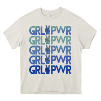 Cream Girl Power Peace Heavy Core Tee - Bettercallsaul