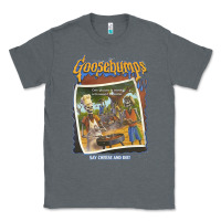 Charcoal Heather R.L. Stine Goosebumps Halloween Say Cheese And Die Classic Tee - longCreatives