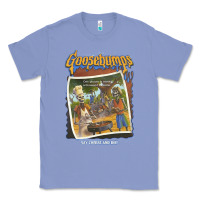 Colony Blue R.L. Stine Goosebumps Halloween Say Cheese And Die Classic Tee - longCreatives