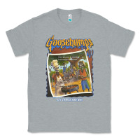 Heather Grey R.L. Stine Goosebumps Halloween Say Cheese And Die Classic Tee - longCreatives