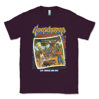 Plum R.L. Stine Goosebumps Halloween Say Cheese And Die Classic Tee - longCreatives