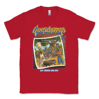 Red R.L. Stine Goosebumps Halloween Say Cheese And Die Classic Tee - longCreatives