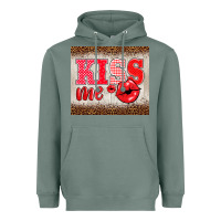 Sage valentine's day kiss me Heavyweight Hoodie - BarkalooDesign