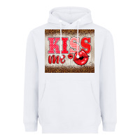 White valentine's day kiss me Heavyweight Hoodie - BarkalooDesign