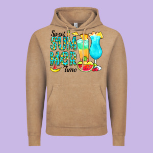 Sweet Summer Time Pineapple Vintage Hoodie Designed By Cowcowdesign