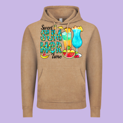 Sweet Summer Time Pineapple Vintage Hoodie Designed By Cowcowdesign