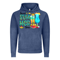 Vintage Denim sweet summer time pineapple Vintage Hoodie - CowCowDesign