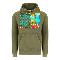 Vintage Olive sweet summer time pineapple Vintage Hoodie - CowCowDesign