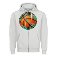 Dove Grey western basketball camouflage glitter pattern Zipper Hoodie - Artiststas