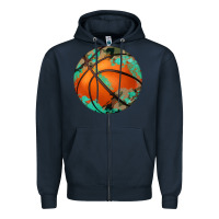 Navy western basketball camouflage glitter pattern Zipper Hoodie - Artiststas