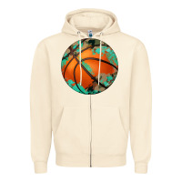 Sandshell western basketball camouflage glitter pattern Zipper Hoodie - Artiststas