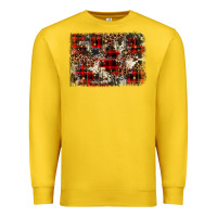 Lemon christmas leopard cowhide background Premium Sweatshirt - BarkalooDesign