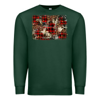 Sports Green christmas leopard cowhide background Premium Sweatshirt - BarkalooDesign