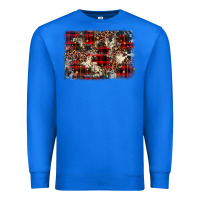 True Royal christmas leopard cowhide background Premium Sweatshirt - BarkalooDesign