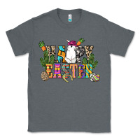 Charcoal Heather Happy Easter with cowboy Easter Day Classic Tee - HowdyJamesFarm