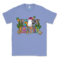 Colony Blue Happy Easter with cowboy Easter Day Classic Tee - HowdyJamesFarm