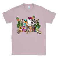 Lilac Happy Easter with cowboy Easter Day Classic Tee - HowdyJamesFarm