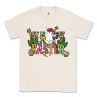 Natural Happy Easter with cowboy Easter Day Classic Tee - HowdyJamesFarm