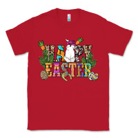 Red Happy Easter with cowboy Easter Day Classic Tee - HowdyJamesFarm