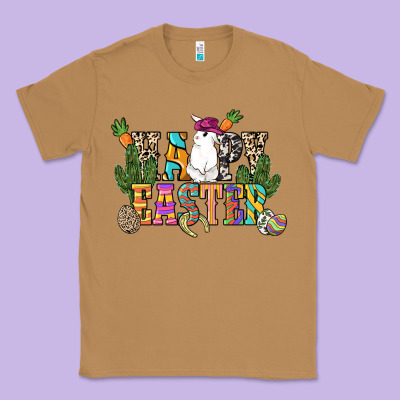 Happy Easter With Cowboy Easter Day Classic Tee Designed By Howdyjamesfarm