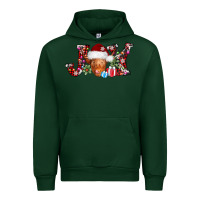 Foreset Green joy christmas heifer Urban Hoodie - AdoDesignShop