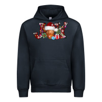 Navy joy christmas heifer Urban Hoodie - AdoDesignShop