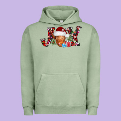 Joy Christmas Heifer Urban Hoodie Designed By Adodesignshop