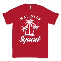 Red Mallorca Squad Beach Summer Surfing Swimming Travel Vacation Classic Tee - longCreatives