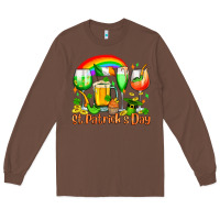 Chestnut St. Patrick's wine glasses Long Sleeve Tee - OliviaCreatesArt