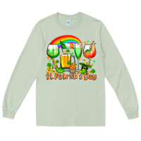 Matcha St. Patrick's wine glasses Long Sleeve Tee - OliviaCreatesArt