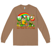 Toasted Coconut St. Patrick's wine glasses Long Sleeve Tee - OliviaCreatesArt