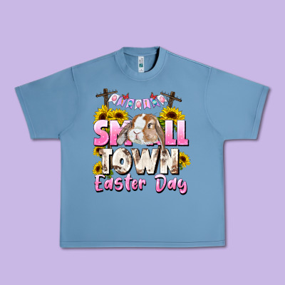 Small Town Easter Day Urban Heavy Tee Designed By Cowgirlartshop