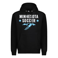 Black Minnesota Soccer Fan Gear  FC , United T Premium Hoodie - longCreatives