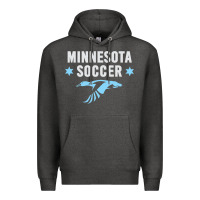 Charcoal Heather Minnesota Soccer Fan Gear  FC , United T Premium Hoodie - longCreatives