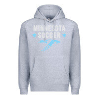 Heather Grey Minnesota Soccer Fan Gear  FC , United T Premium Hoodie - longCreatives
