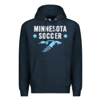 Navy Minnesota Soccer Fan Gear  FC , United T Premium Hoodie - longCreatives