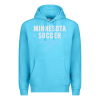 Ocean Blue Minnesota Soccer Fan Gear  FC , United T Premium Hoodie - longCreatives
