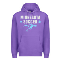 Purple Minnesota Soccer Fan Gear  FC , United T Premium Hoodie - longCreatives