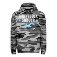 Slate Camo Minnesota Soccer Fan Gear  FC , United T Premium Hoodie - longCreatives