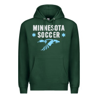 Sports Green Minnesota Soccer Fan Gear  FC , United T Premium Hoodie - longCreatives