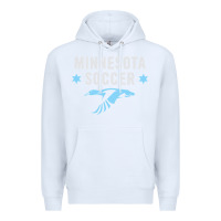 White Minnesota Soccer Fan Gear  FC , United T Premium Hoodie - longCreatives