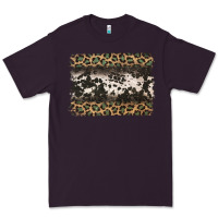Plum leopard cowhide pattern background Premium Tee - Jasminsmagicworld