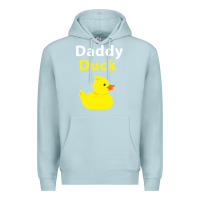 Blue Mist Funny Daddy Duck Rubber Duck Premium Hoodie - longCreatives