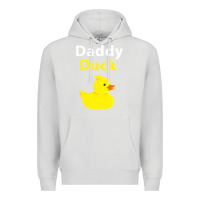 Dove Grey Funny Daddy Duck Rubber Duck Premium Hoodie - longCreatives